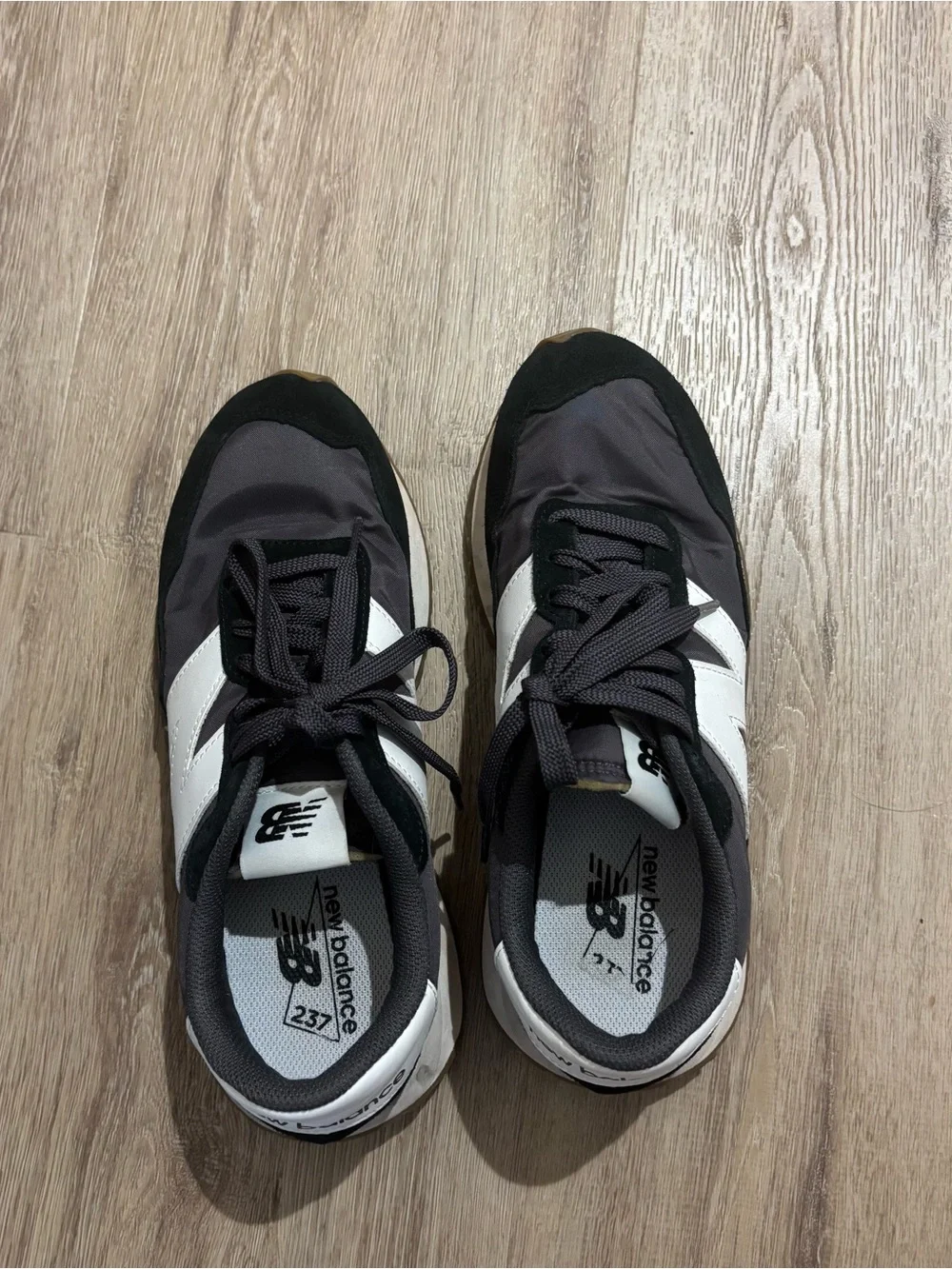 New Balance Women's Black, White & Brown Retro Runner Sneakers